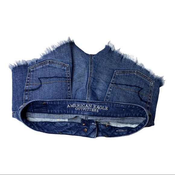 SALE 💚 American Eagle Floral Embroidered Shorts Size 02 - Picture 6 of 8